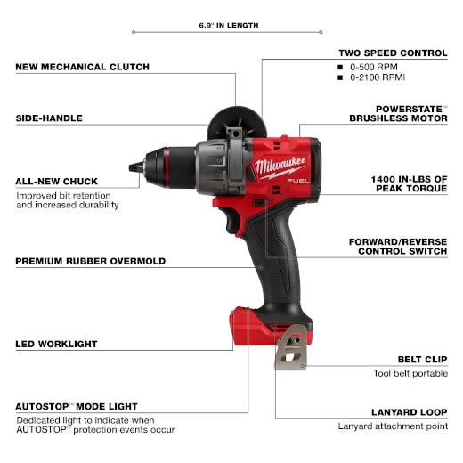 M18 FUEL 1/2" HAMMER DRILL BT