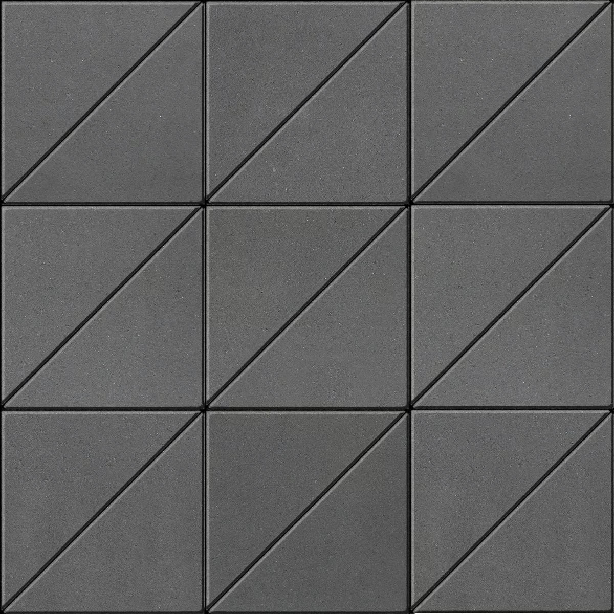 Techo Industria Triangle Smooth | Onyx Black | Sold by Layer or Pallet