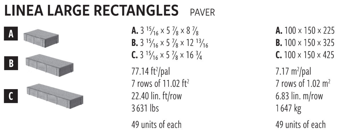 Techo Linea Large | Shale Grey | Sold by Layer or Pallet