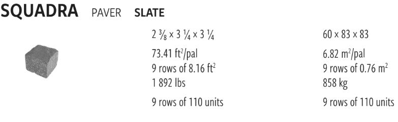 Techo Squadra | Shale Grey | Sold by Layer or Pallet
