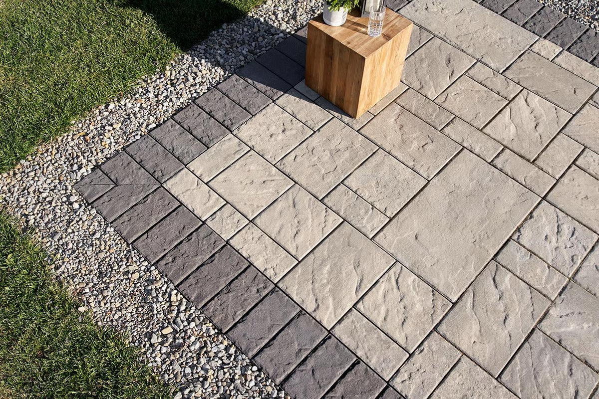 Techo-Bloc Slate Blu 60 MM 6X13 | Onyx Black