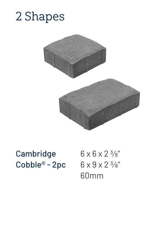 Belgard Cambridge Cobble Paver 2-Piece 60mm – Arctic