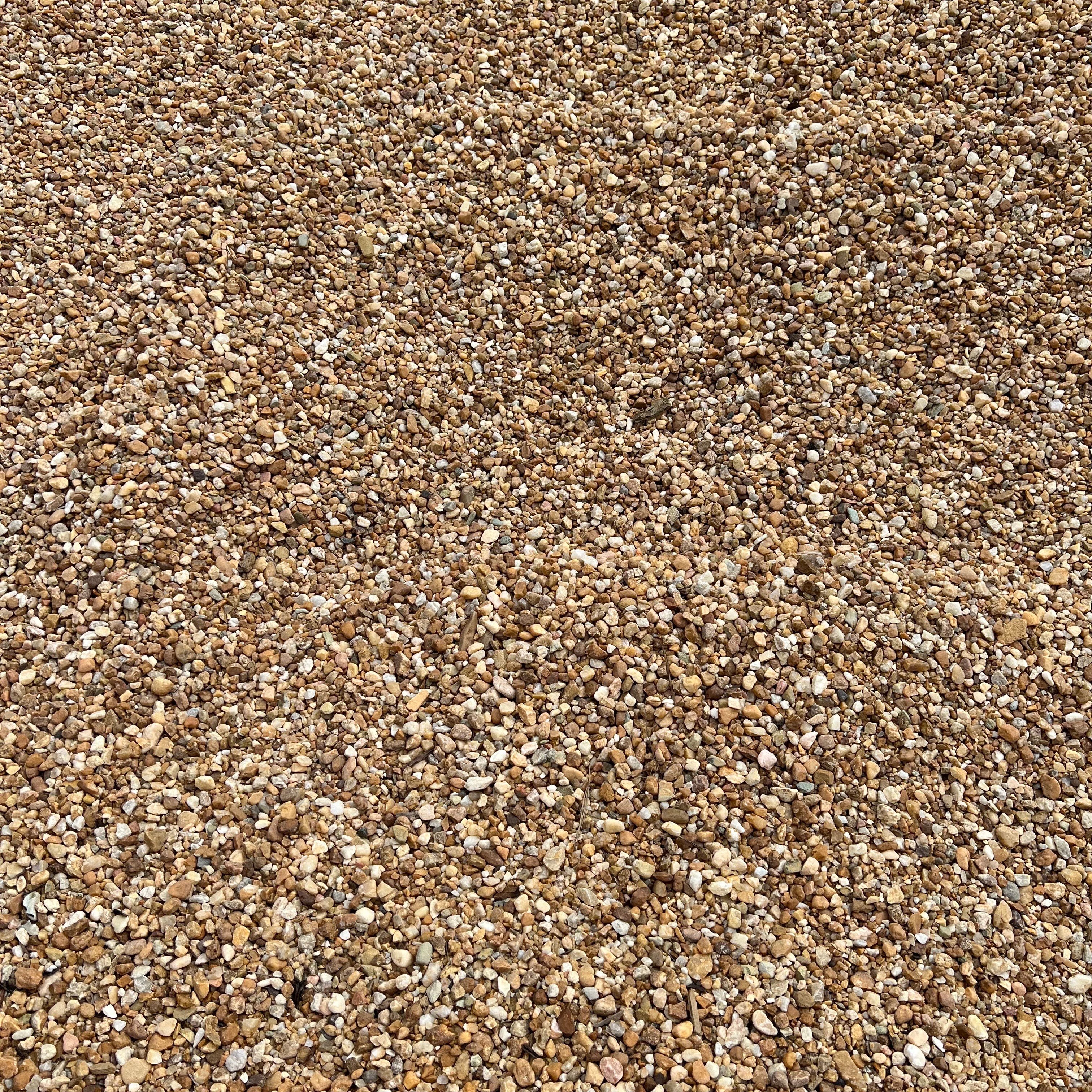 River Rock "Southern Blend" - 3/8-1" Amber/Grey (by the pound)