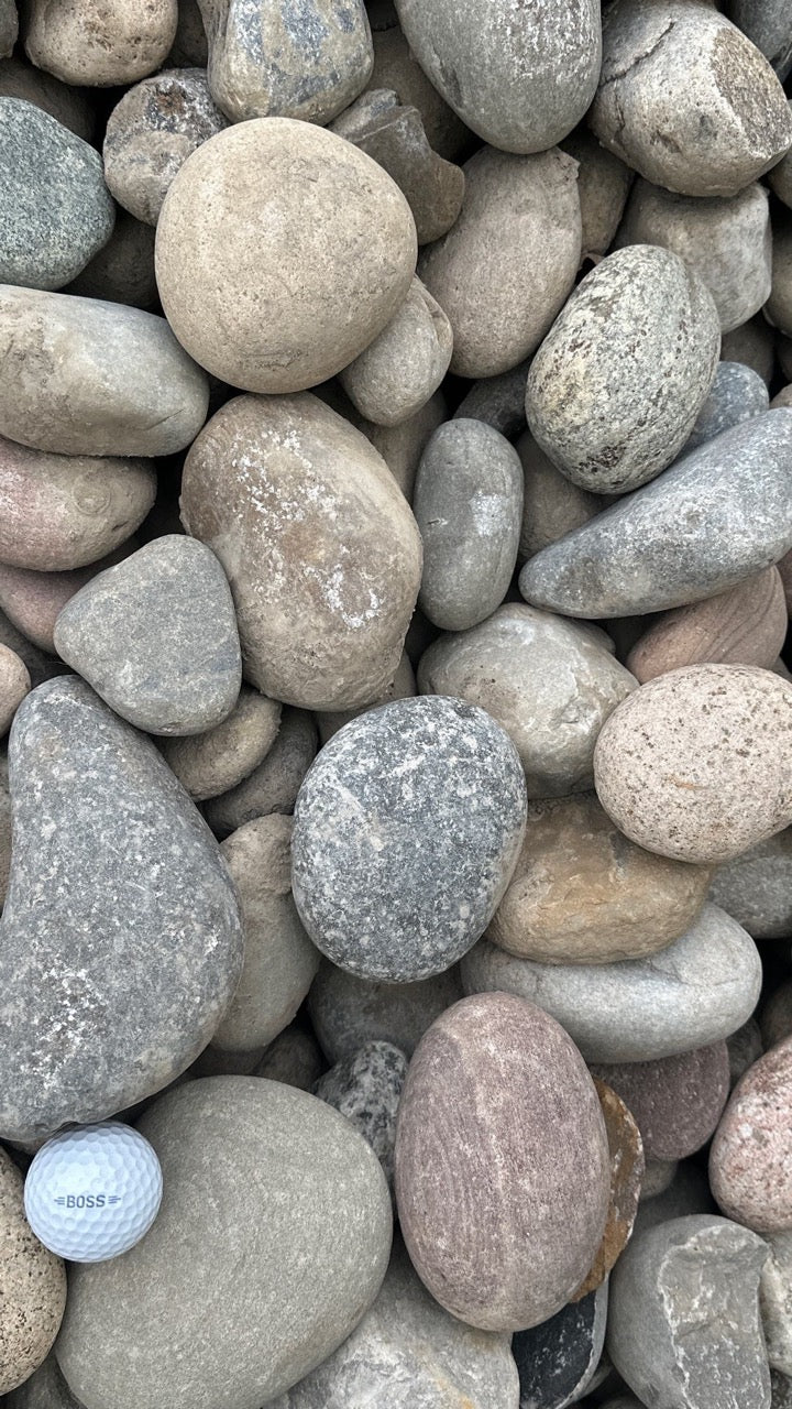 River Rock "New England" 1"-2" Grey (by the pound)