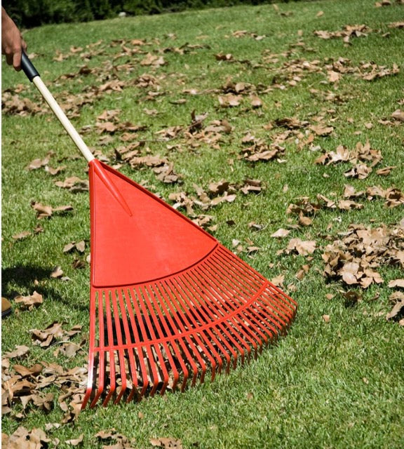 RAKE / Poly Leaf Rake - 24 Inch/26 Tines