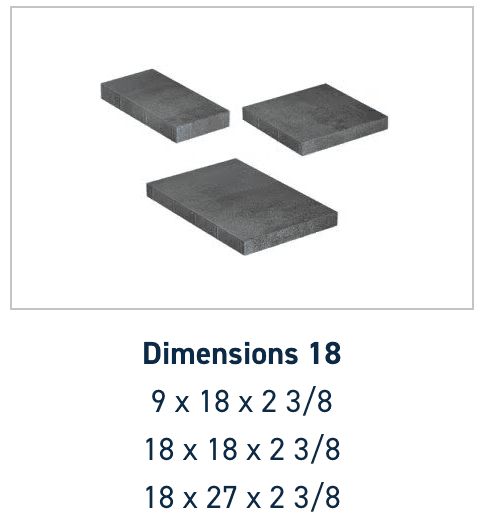 Belgard Dimensions 18 Paver 3-Piece 60mm – Magnolia