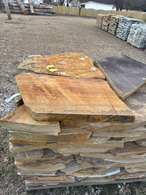 Step-Stone Flagstone 2" - 2.5" Variegated (per pound)
