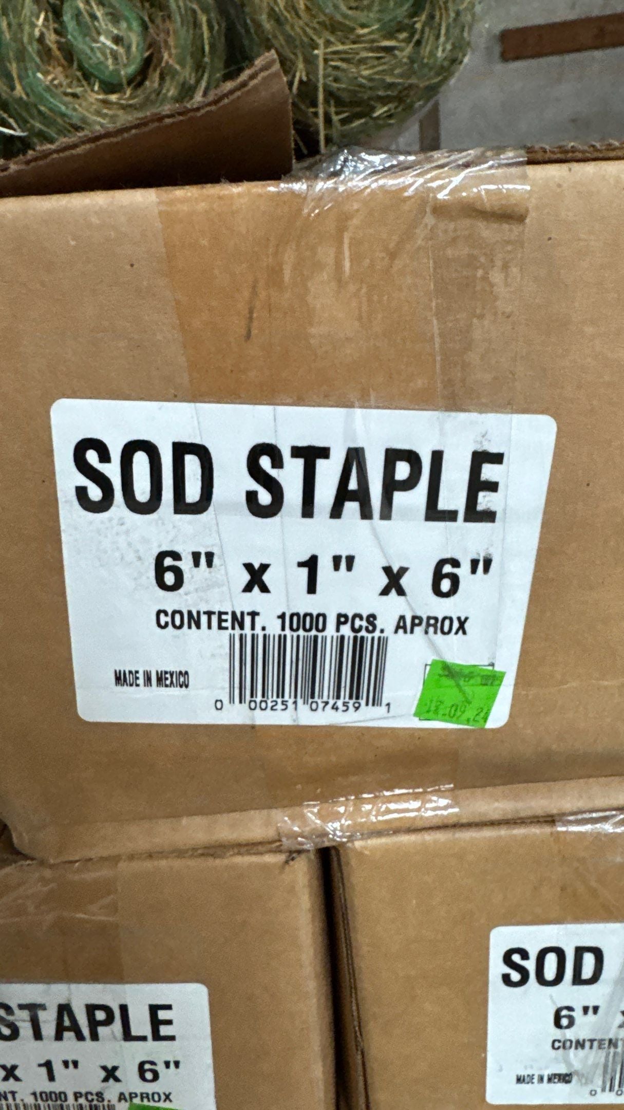 Staples 6" 11 GA (per pound)