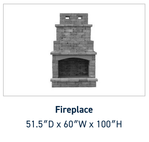 Belgard Dublin Fireplace Kit | Chesapeake | James River