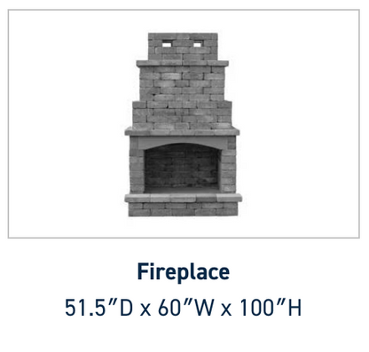 Belgard Dublin Fireplace Kit | Chesapeake | James River