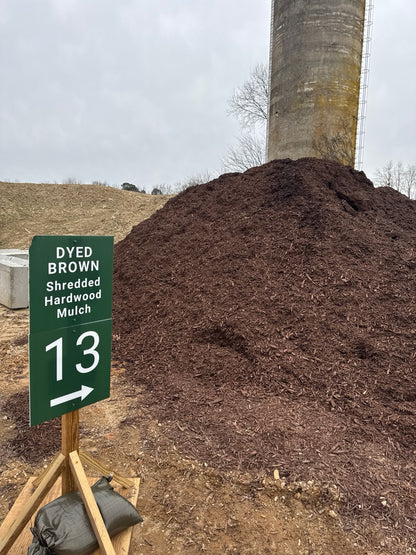 [Y13] MULCH / Dyed  Brown Shredded Hardwood Mulch