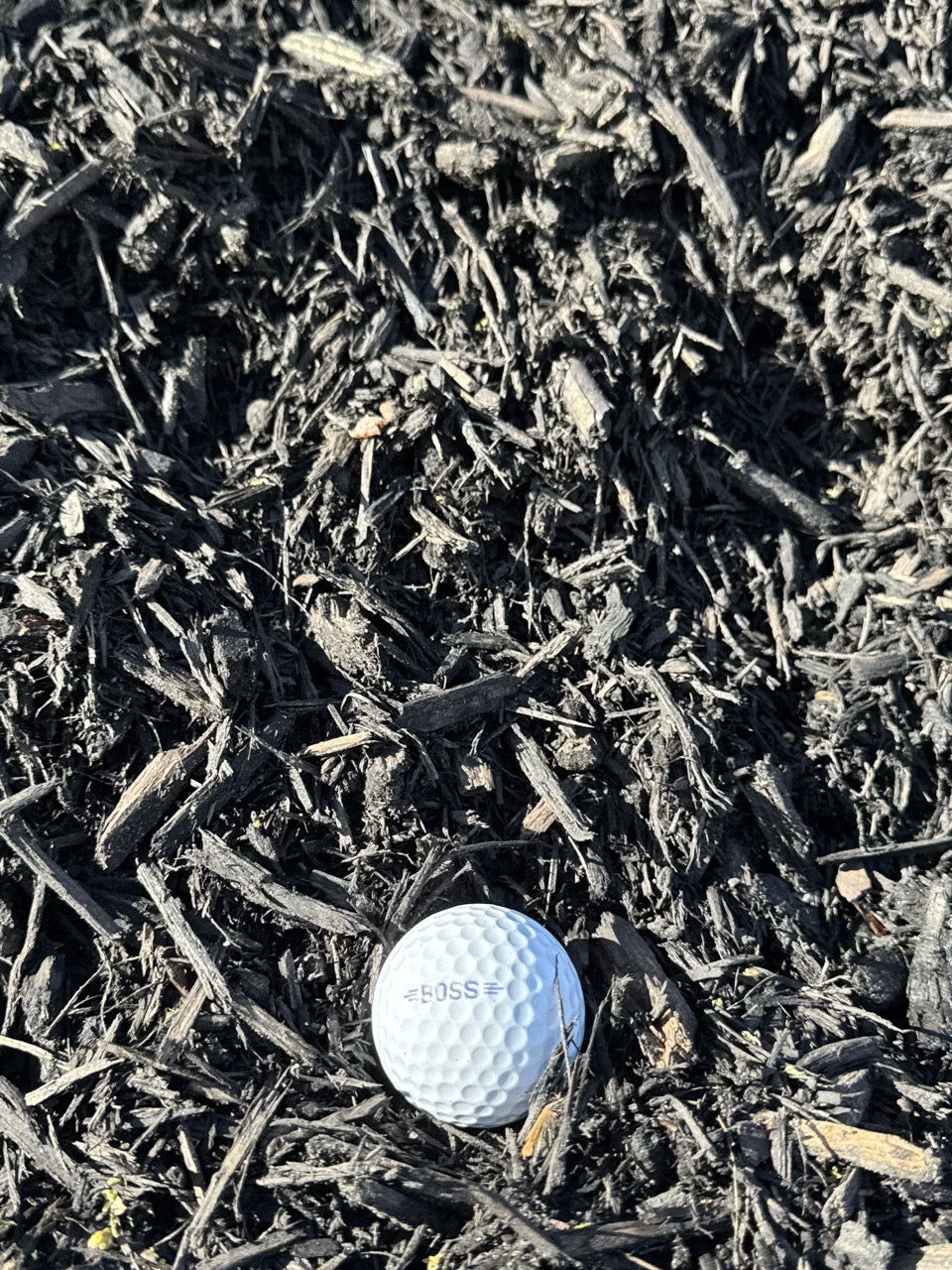 Shredded Black Mulch