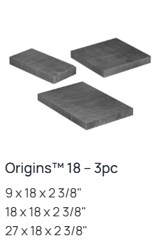 Origins 18 3pc | Iron Bay | Belgard