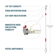 Telescoping Long-Reach Bypass Pruner