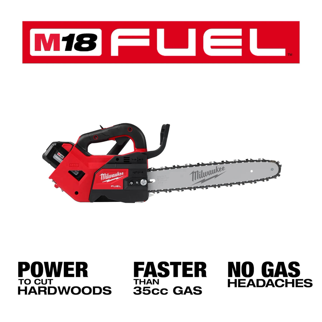14&quot; TOP HANDLE CHAINSAW 2 BATT KIT