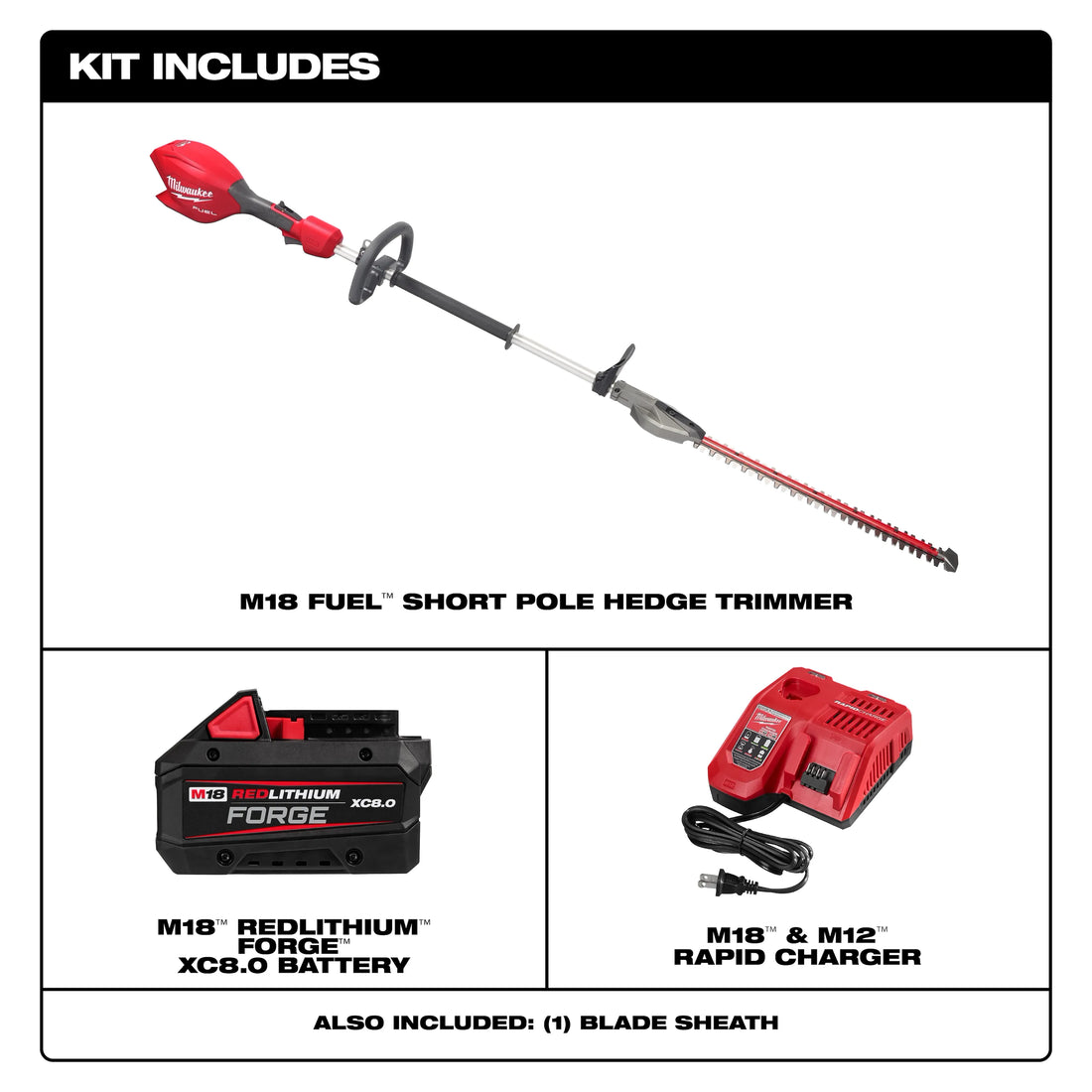 M18 FUEL SHORT POLE HEDGE KIT