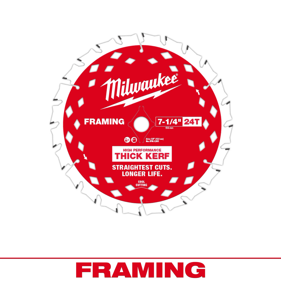 7-1/4&quot; 24T THICK KERF FRAME BLD 2PK