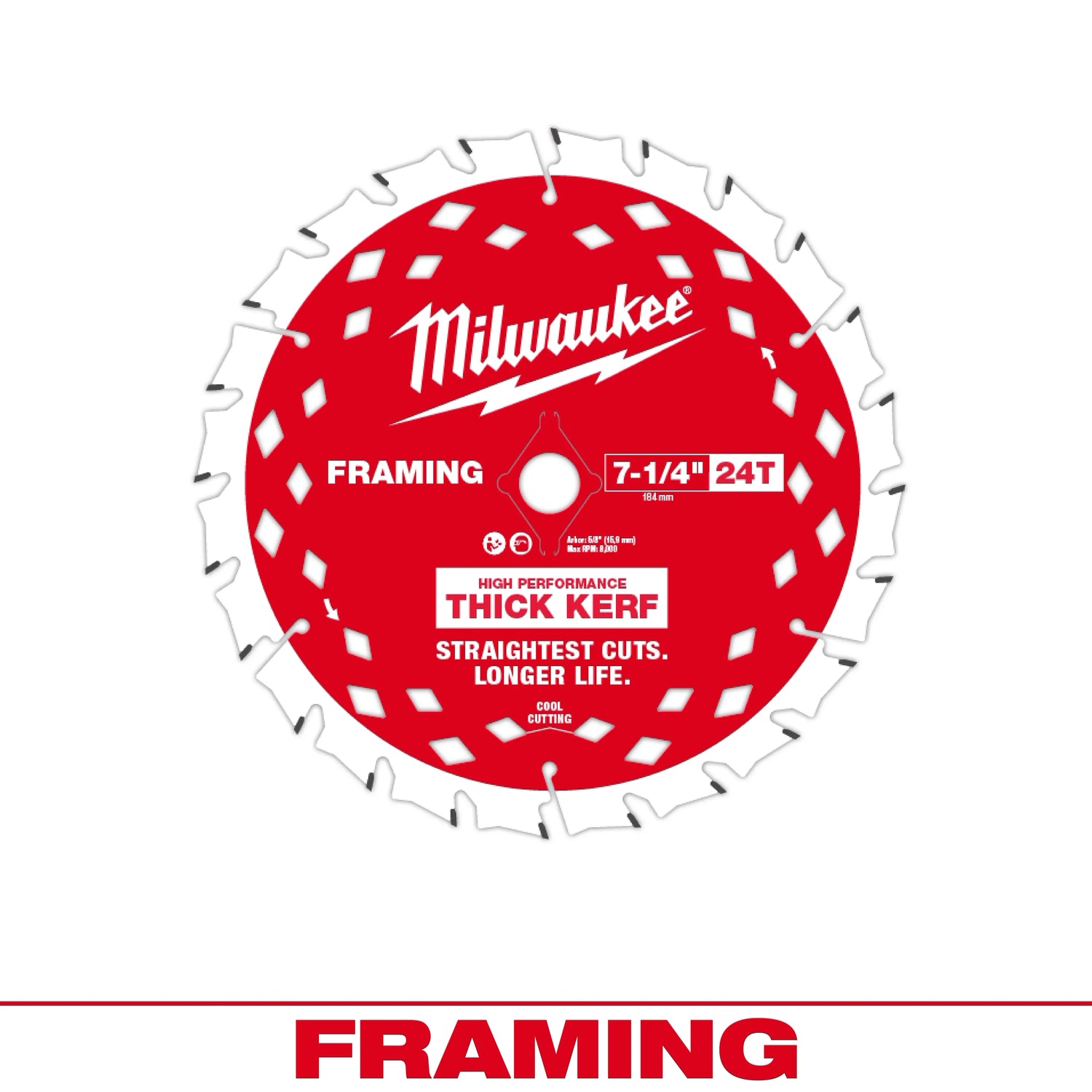 7-1/4&quot; 24T THICK KERF FRAME BLD 2PK