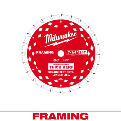 7-1/4&quot; 24T THICK KERF FRAME BLD 2PK