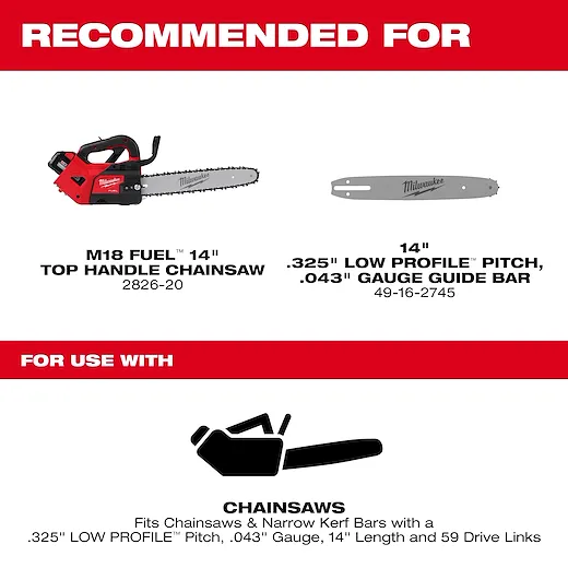 14&quot; TOP HANDLE CHAINSAW CHAIN