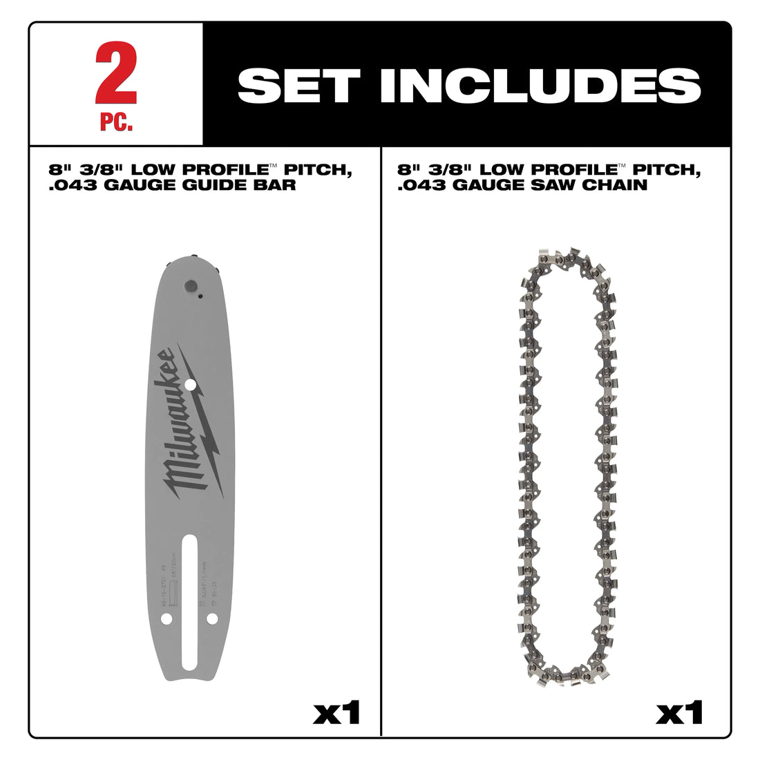 8&quot; PRUNING SAW CHAIN/BAR COMBO