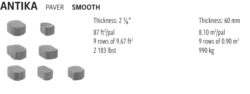 Techo Antika | Shale Grey | Sold by Layer or Pallet