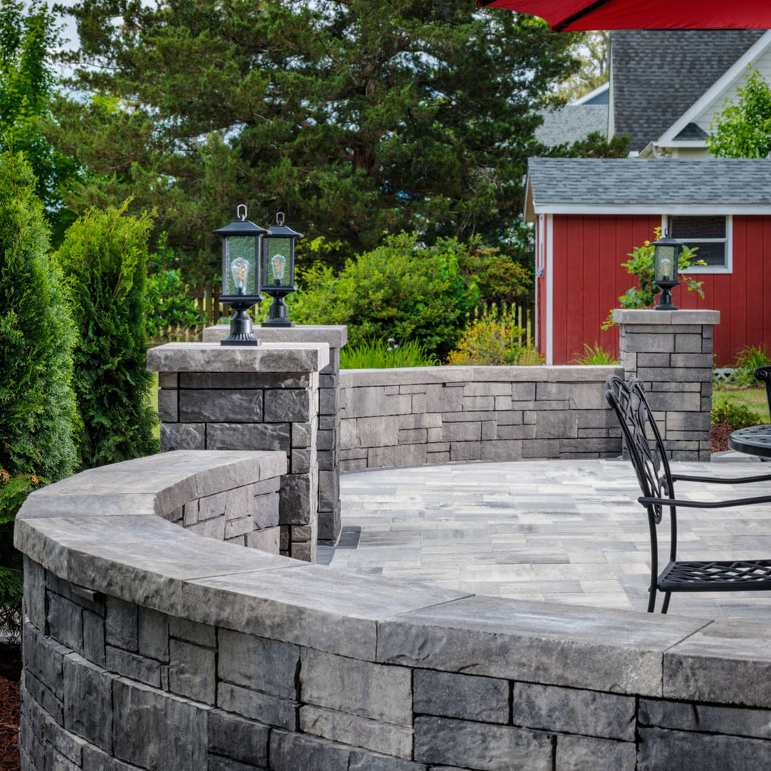 Belgard Ashlar Tandem Wall Column Unit | Newport Gray | Sold by Layer or Pallet