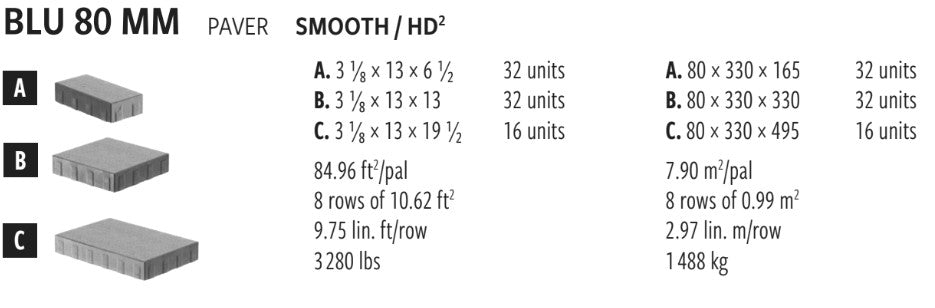Techo Blu 80 Smooth HD2 | Chestnut Brown | Sold by Layer or Pallet