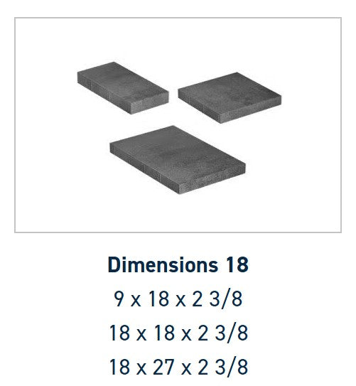 Belgard Dimensions 18 - 3 pc. Scandina Gray  | Sold by Layer or Pallet