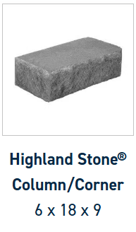 Belgard Highland Stone Corner-Column | Sheffield | Sold by Layer or Pallet