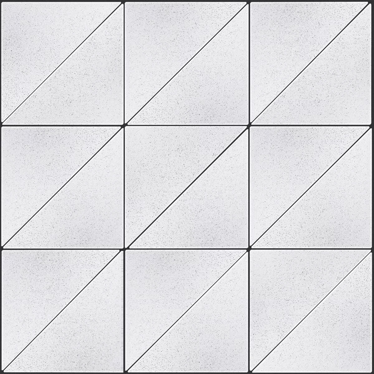 Techo Industria Triangle Smooth | Salt &amp; Pepper | Sold by Layer or Pallet