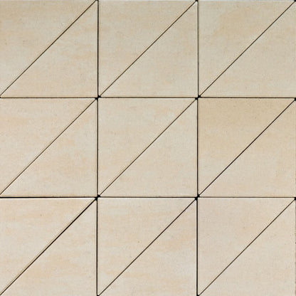 Techo Industria Triangle Smooth | Beige Cream | Sold by Layer or Pallet