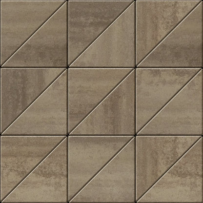 Techo Industria Triangle Smooth | Chestnut Brown | Sold by Layer or Pallet