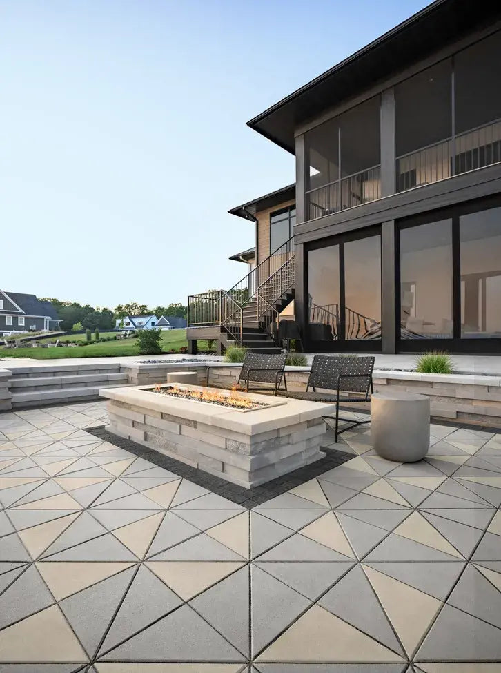 Techo Industria Triangle Smooth | Greyed Nickel | Sold by Layer or Pallet