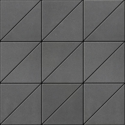 Techo Industria Triangle Smooth | Onyx Black | Sold by Layer or Pallet