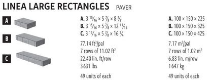 Techo Linea Large | Champlain Grey | Sold by Layer or Pallet