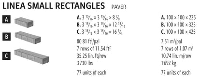 Techo Linea Small | Champlain Grey | Sold by Layer or Pallet