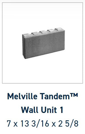 Belgard Melville Tandem Wall | Scandina Gray | Sold by Layer or Pallet