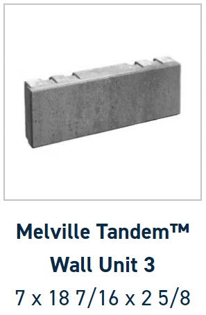 Belgard Melville Tandem Wall | Scandina Gray | Sold by Layer or Pallet