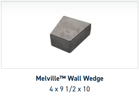 Belgard Melville Wall Wedge | Anthracite | Sold by Layer or Pallet