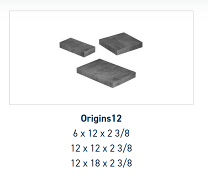 Belgard Origins 12 - 3 pc. Ash | Sold by Layer or Pallet