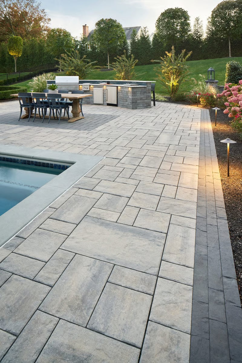Techo-Bloc Slate Slabs Blu 60 MM - 3pc | Shale Grey