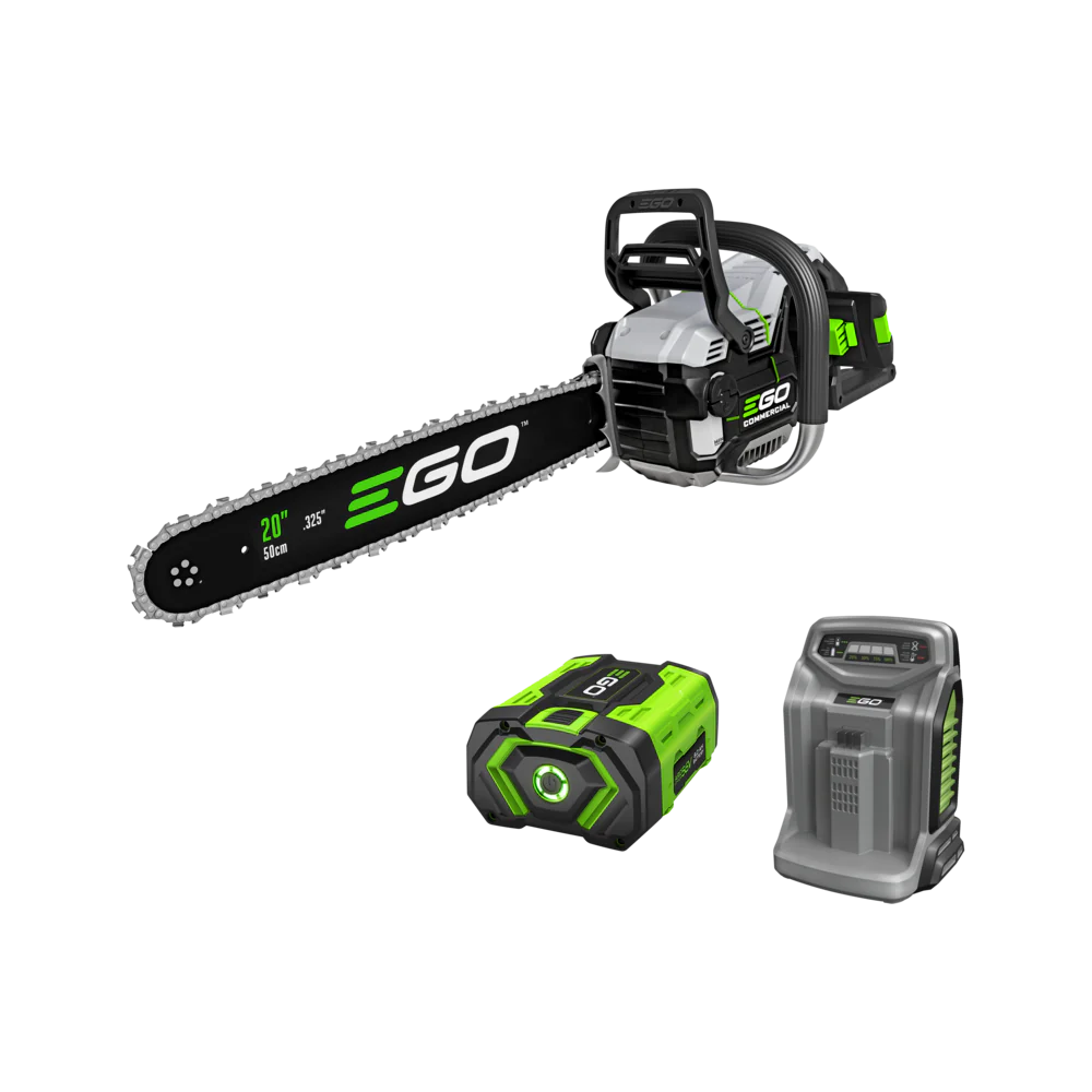 EGO Commercial 20” Chain Saw Kit with Battery and Rapid Charger