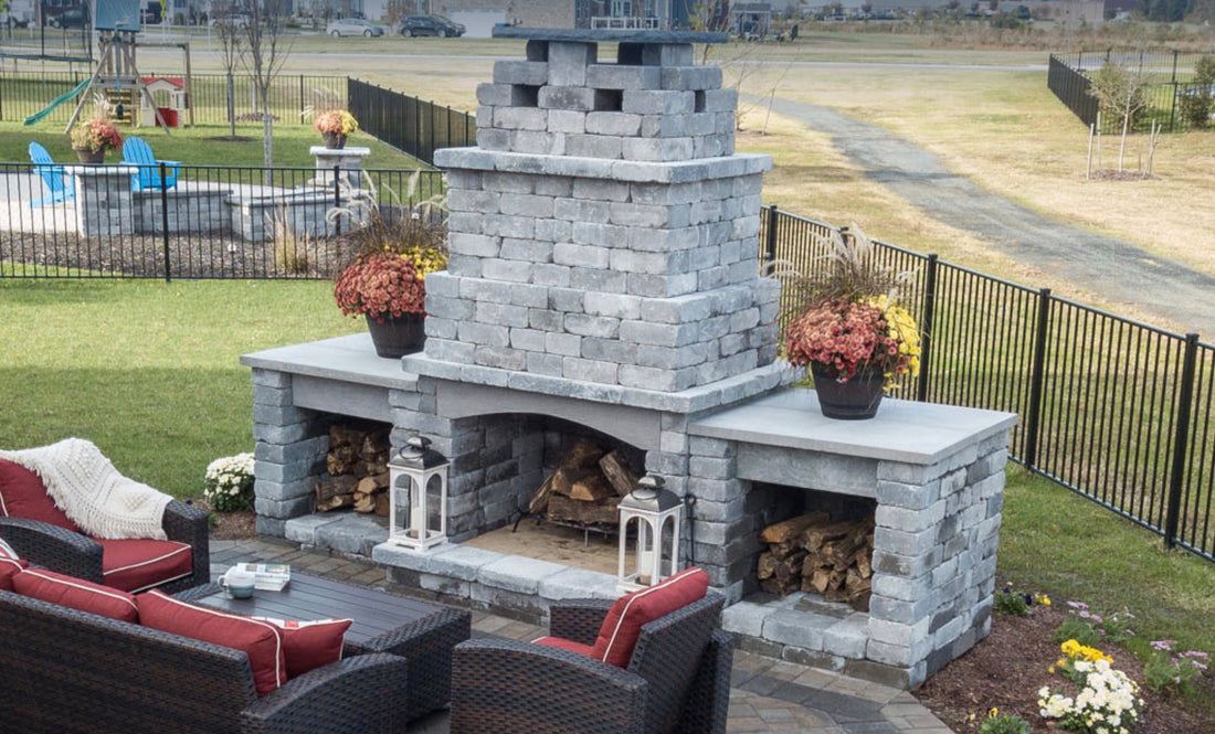 Belgard Weston Traditional Fireplace | Shaded Gray