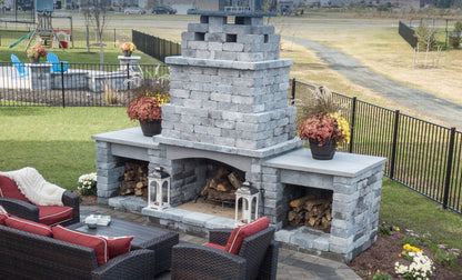 Belgard Weston Traditional Fireplace | Shaded Gray