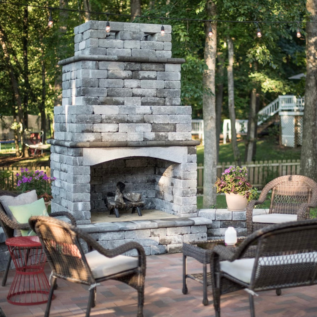 Belgard Weston Traditional Fireplace | Shaded Gray