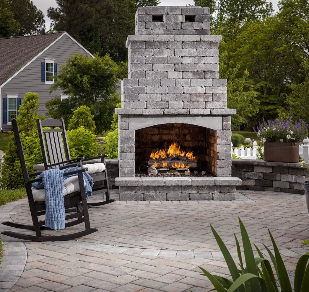 Belgard Weston Traditional Fireplace | Shaded Gray