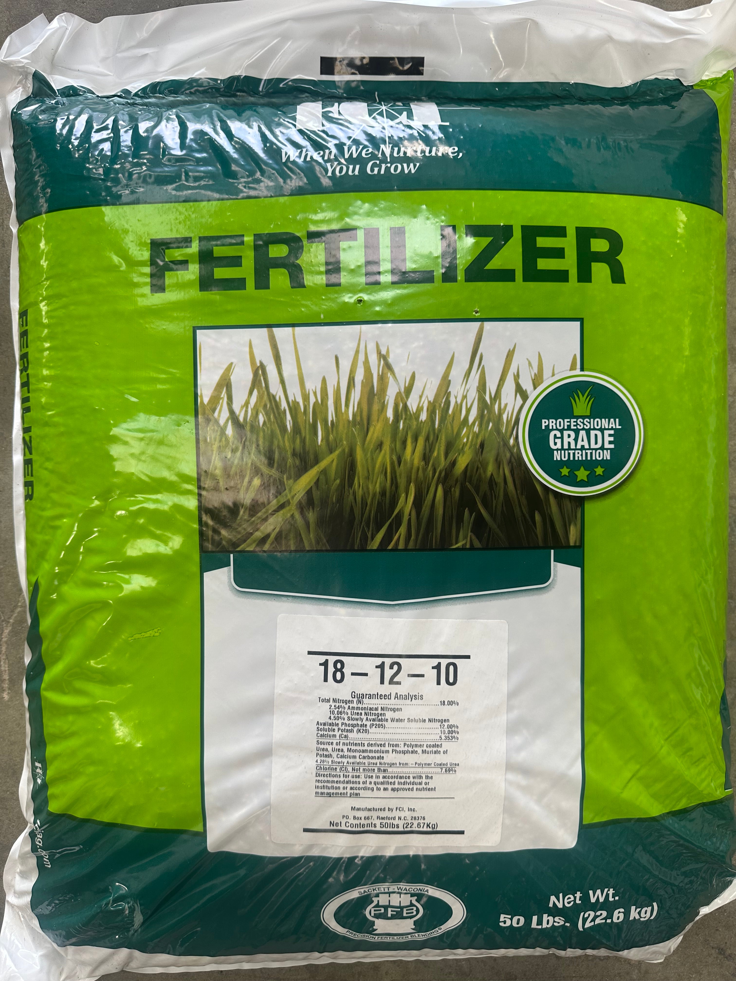 18-12-10-SR Turf Fertilizer  | 50 lb