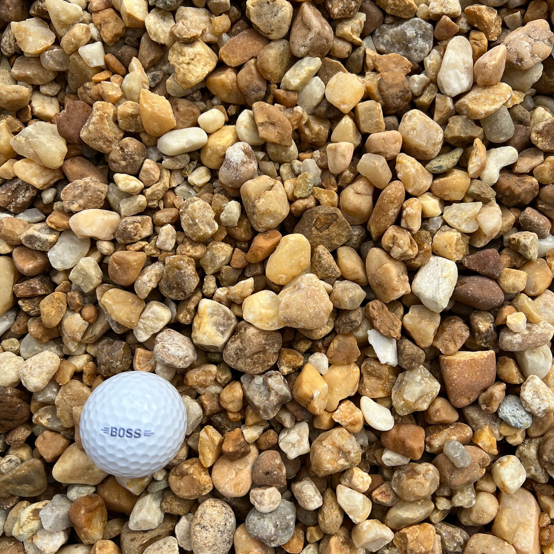 [B09] River Rock &quot;Southern Blend&quot; - 3/8-1&quot; Amber/Grey