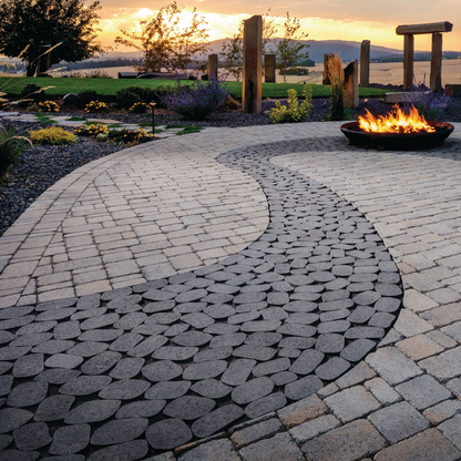 Belgard Belgian Cobble Pavers – Midnight | Sold by Layer or Pallet